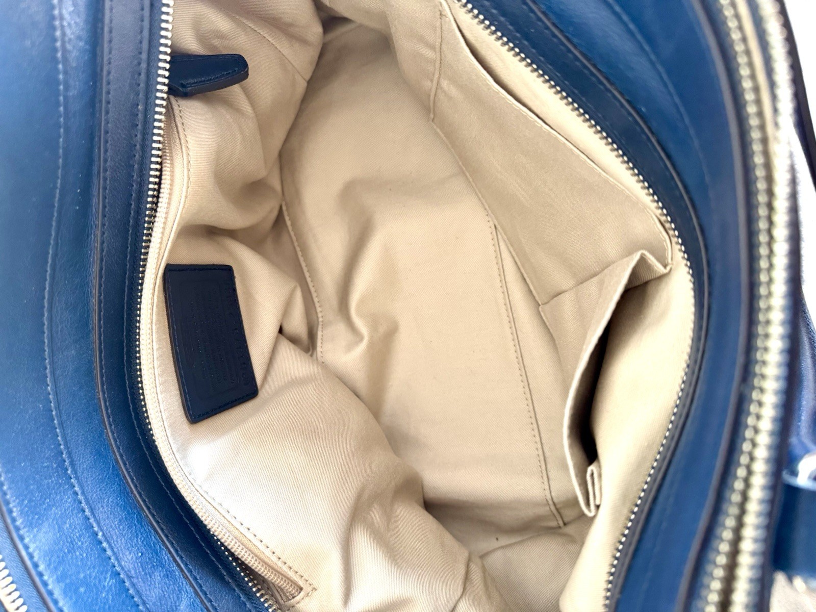 Coach Bundle, Blue Python Embossed Leather Handba… - image 12