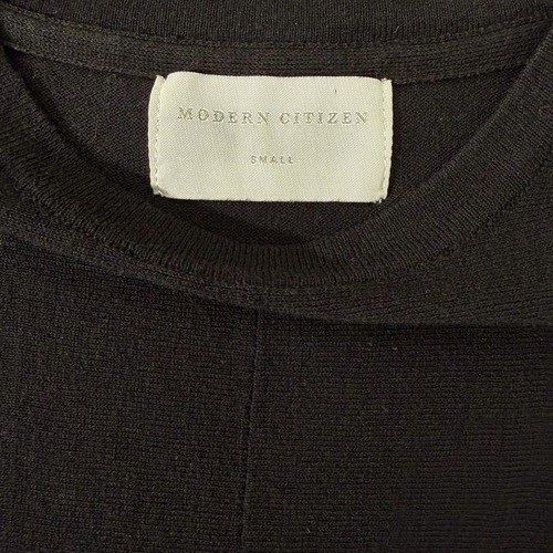 Moderno Top Citizen Stevie Envolvente Negro Corbata Cintura Manga Larga S Minimalista Lujo - Imagen 5 de 10