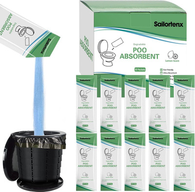 Poo Absorbent for Portable Toilet, Camping Toilet Chemicals, Eco Degradable Abso