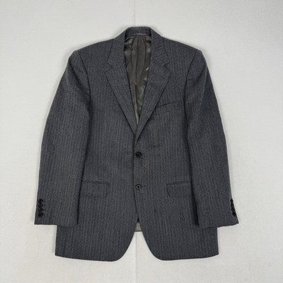 Aquascutum Blazer Herren 42 R Grau 100% Wolle 2 Knopf Anzug Sakko Formell Smart