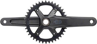 microSHIFT Sword 1x Crankset - 165mm, 10-Speed, 40t, 110 Asym BCD,  24mm Spindle