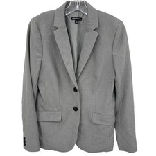 J Crew Blazer Womens 4 Mercantile Career Classic Schoolboy Preppy Jacket Gray