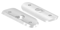 Handlaufanschlussplatte 63X25X4 Mm FüR Rohr Ø 33,7 Mm Zum Vernieten V2A
