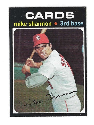 1971 TOPPS #735 MIKE SHANNON SHORT PRINT HIGH NUMBER BASEBALL CARD (EX)