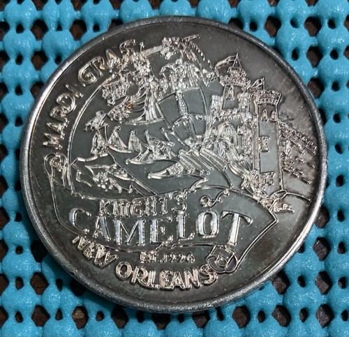 1997 Krewe of CAMELOT / Stories People Tell .999 FINE SILVER Mardi Gras Doubloon
