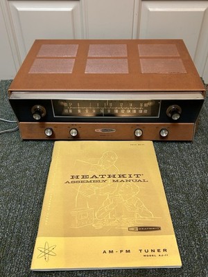 Vintage Heathkit Tube Tuner AJ-11 Powers On With Manual