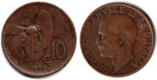 Italia 10 centesimi, 1922