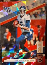 2019 Panini Elite - Marcus Mariota #50  Red 220/299 Tennessee Titans 