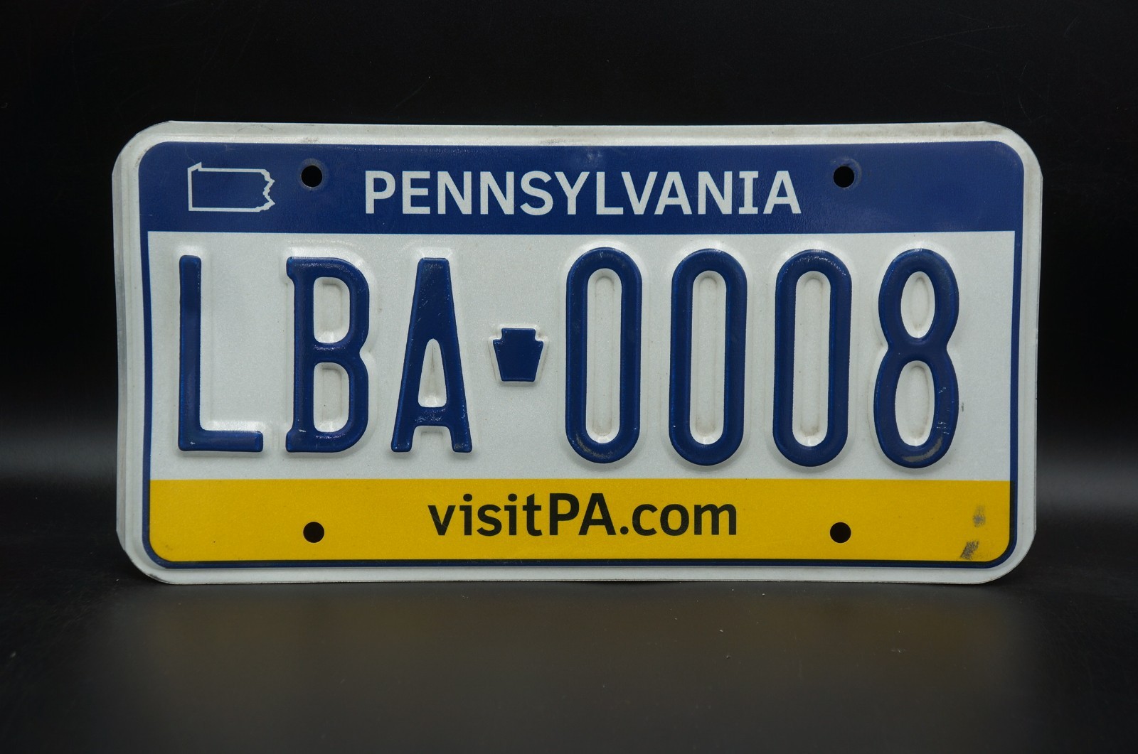 Expired Pennsylvania License Plate # LBA - 0008