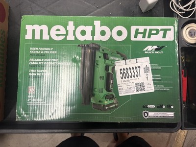 Metabo HPT 18V 18 Gauge Cordless Brad Nailer Green Li-Ion W/ Battery Charger