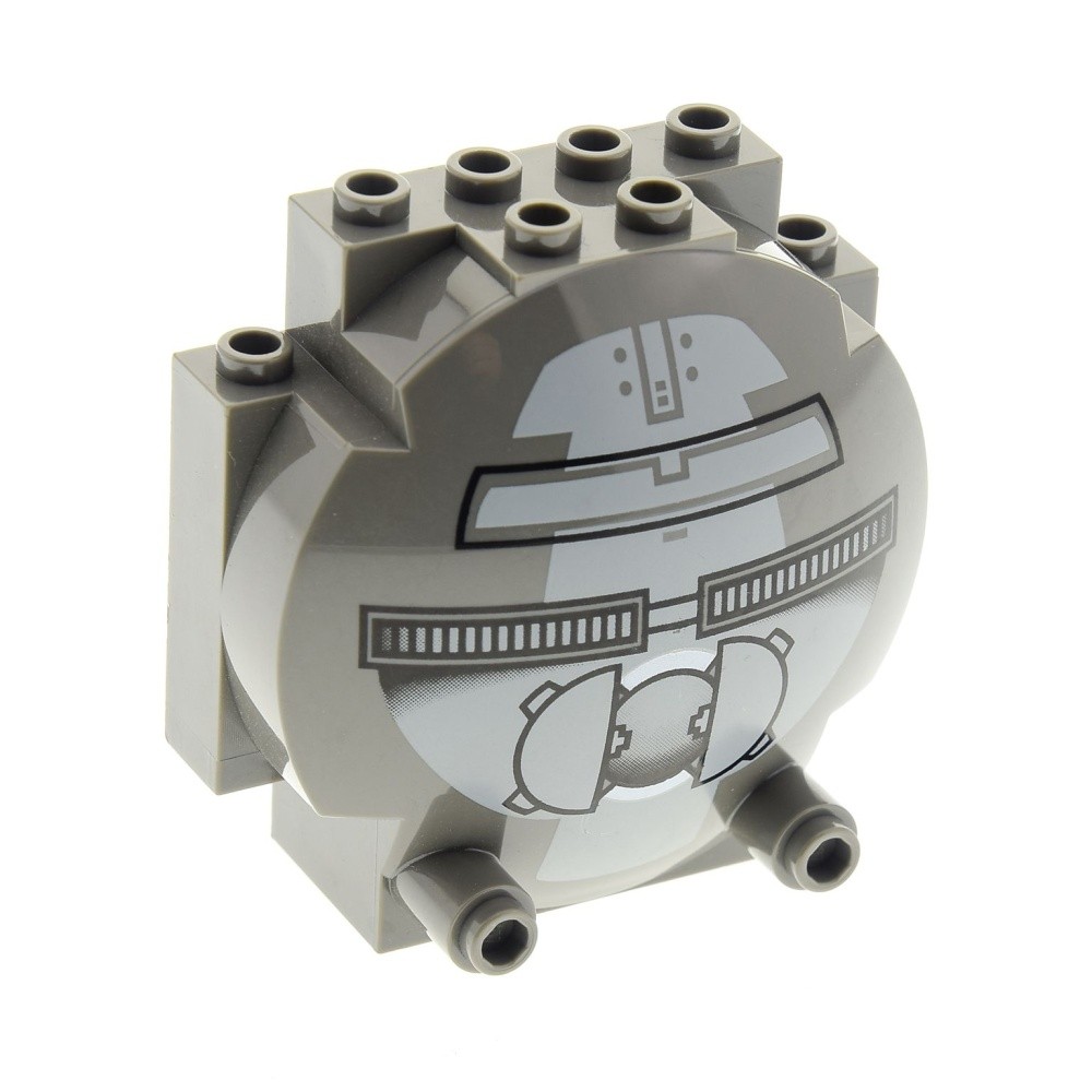 1x Lego Windshield 3x6x5 Old-Dark Gray Cockpit Dome Star Wars 30366px