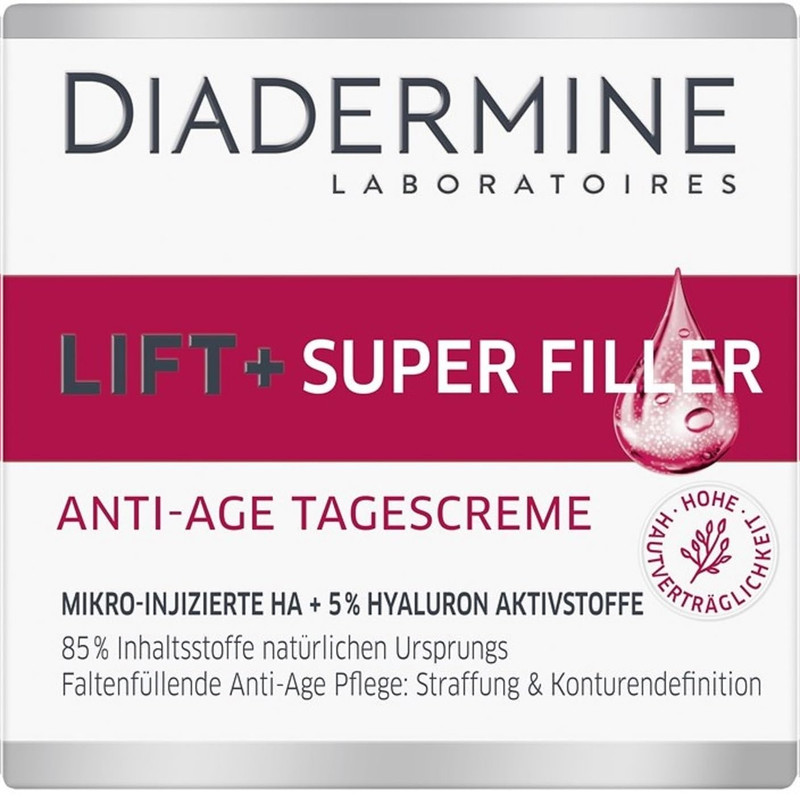 Diadermine Lift Superfiller Hyaluron Anti-Age Day Cream - 1.76 Fl.Oz 50 Ml
