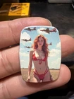 Colorized 1 OZ .999 Fine Silver Printed Bar Canyon Run Metals Sexy Bikini Girl