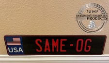 Usa Black Red Euro Tag European Style License Plate Custom Text Any Text