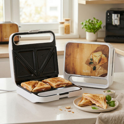 Botti Elektronischer Sandwichmaker für knusprigen Toast aus Holz