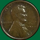 1922 No D Weak Reverse Die Pair 3 Lincoln Cent Very Fine VF Coin Cleaning #33645