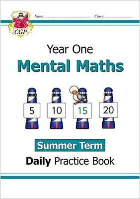 New Ks1 Mental Maths Daily Practice Book: Year 1-Summer -  NEW Cgp Books 2021