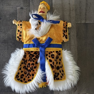 Vintage Chinese Folklore Hand Puppet Monkey King 12'' Asian culture flawed*