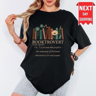 Booktrovert Comfort Tee Book Lover Introvert Reading Gift