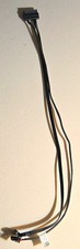 4-Pin Power to SATA 22-Pin Female Drive 1:1 Flat Cable Black