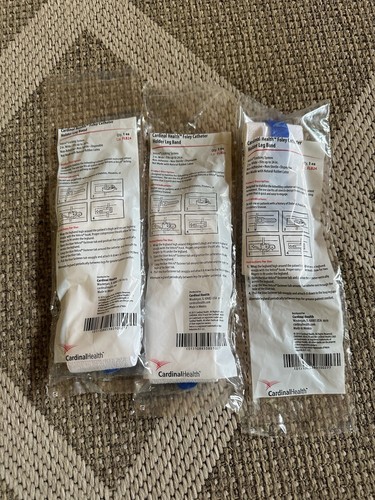 NEU 3 Cardinal Health Foley Katheter Schlauch Halter Bein Band FLB24 - Bild 2 von 3