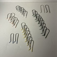 30 Vtg Replacement Clairol Clips Pins for Electric Hot Rollers Curlers S M L
