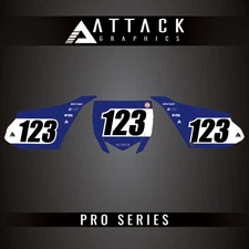 Attack Graphics Pro Series Number Plate Backgrounds For Yamaha YZ85LW 2023