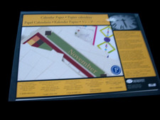 New CREATIVE MEMORIES 7.5x10.5 Calendar Paper Spargo 6 double sides sheets