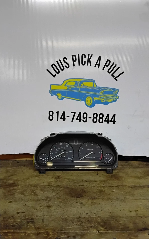 Instrumento Subaru Legacy 1995-1999 velocímetro medidor grupo fabricante de equipos originales kilometraje 226437 Foto 2 de 4