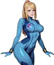 Samus Aran Weatherproof Anime Waifu Sticker 6" Car Decal