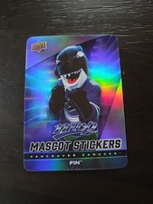 Fin The Whale #MS-26 2025-26 Upper Deck MVP Mascot Sticker Vancouver Canucks G15