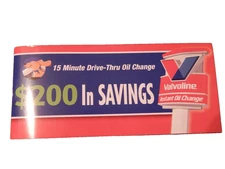 VALVOLINE INSTANT OIL CHANGE $200 IN SAVINGS COUPONS BOOKLET NEW NEVER USED
