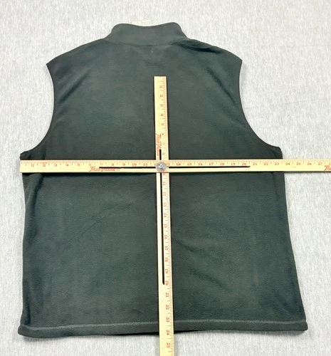 Trimark Tyndall Microfleece Vest Mens Large Black Full Zip Zip Pockets Outdoor image 8