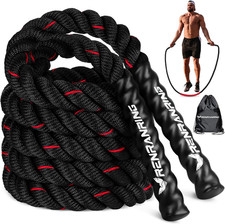 Weighted Jump Rope for Men and Women, 3Lb 4Lb 5Lb Adult Heavy Skipping Rope, Jum