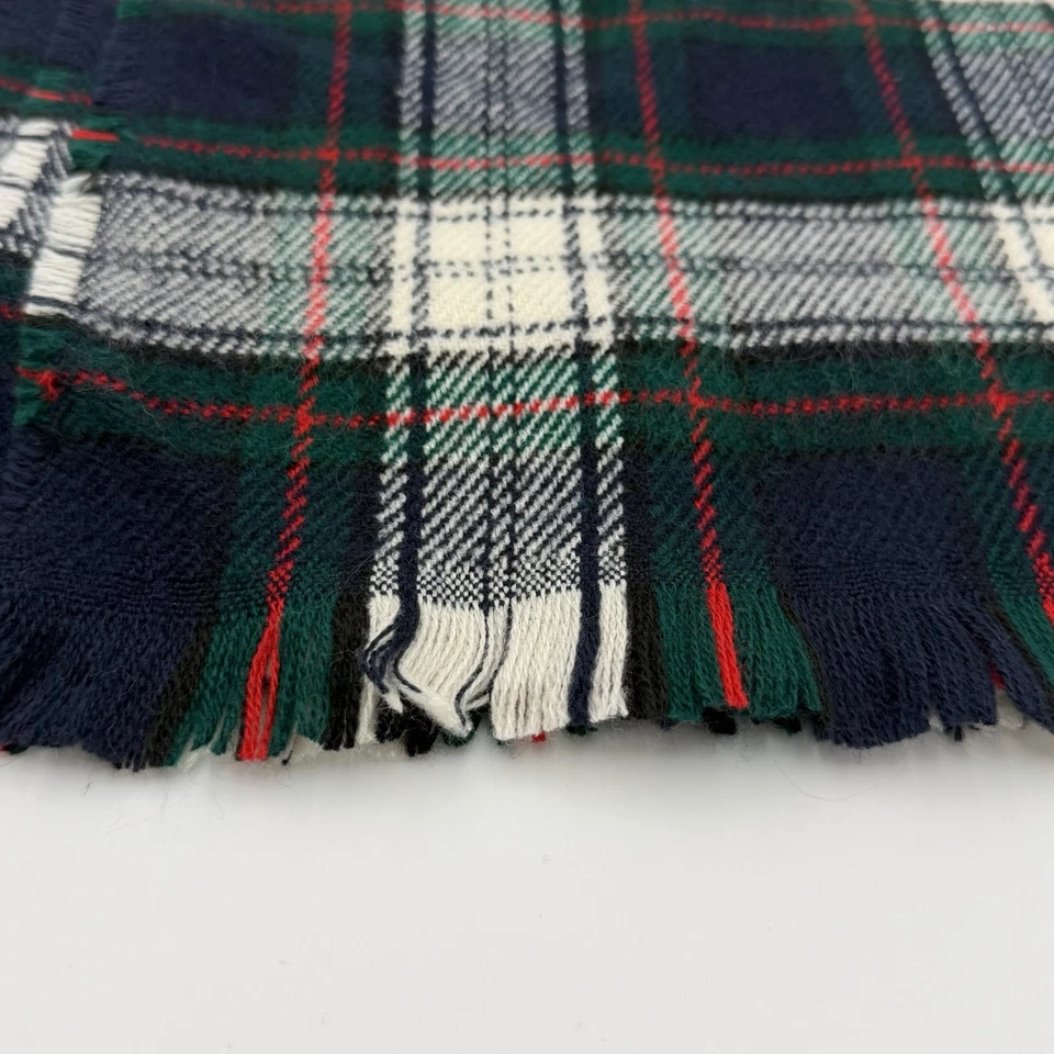 Комплект из 2 GAP уютный клетку шарфы акриловая бахрома зимний шарф - зеленый и бежевый - Изображение 3 из 4