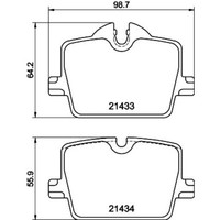 Hella BremsbelÄGe Hinten Passend FüR BMW 2 3 4 I4 Z4 Toyota Supra | 8DB 35