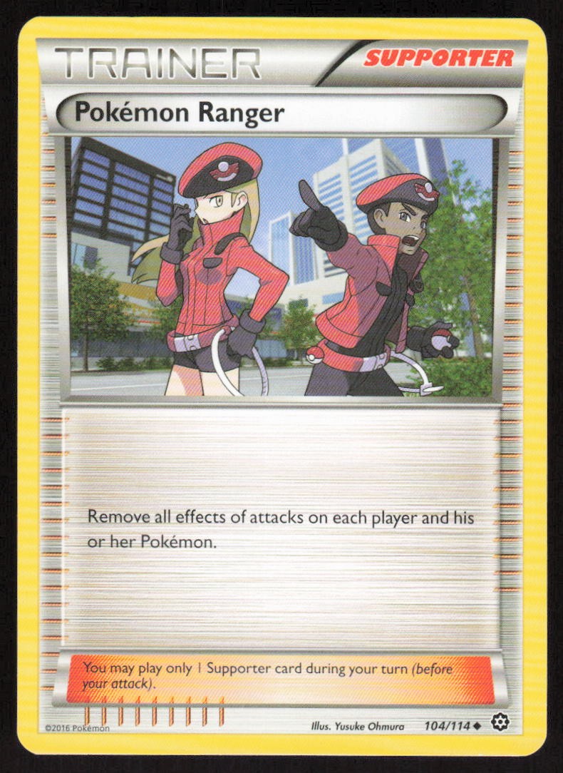 Pokemon Pokemon Ranger Uncommon 104/114 XY - Steam Siege LP