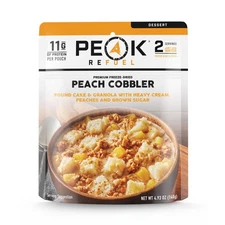 Peak Refuel Peach Cobbler | 2 Servings | Freeze Dried Camping Food