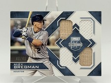 Alex Bregman 2016 Panini Elite Extra Edition Quad Game Used Jersey Bat /49 N1