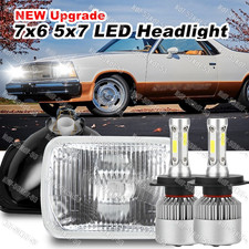 5X7" 7x6 LED Headlight Hi/Lo Beam For Chevy Corvette 1984-1996 El Camino malibu
