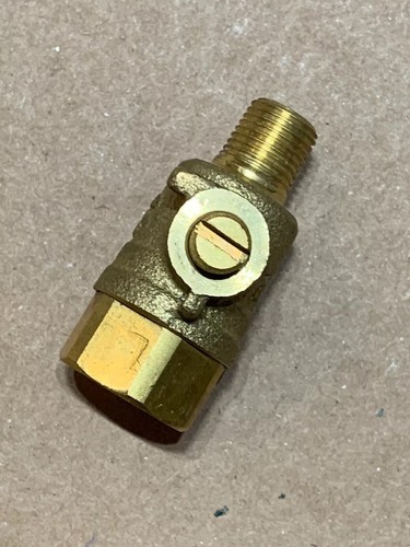 Replacement 1/8" x 1/4" NPT Test Cock Port - For Tapped Ball Valve 1/8 in Male - Picture 2 of 9