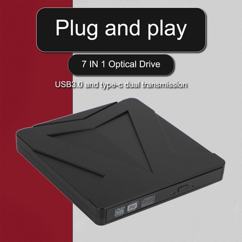 USB Type-C 7 IN 1 External ray Disc Writer Reader CD DVD Drive USB 3.0 S5 - Afbeelding 17 van 18