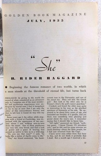 Golden Book Magazine - Lot of 3 - 1935 - Rider Haggard, Saki, Sinclair Lewis - Imagen 6 de 12