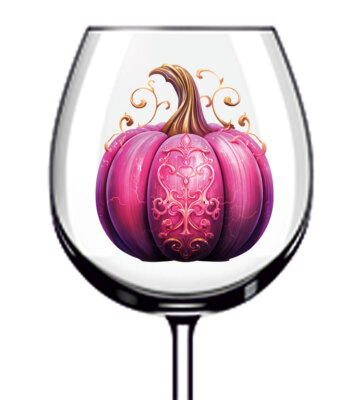 12x Hexe Halloween Kürbis Becher Wein Glas Flasche Vinyl Aufkleber Aufkleber f099