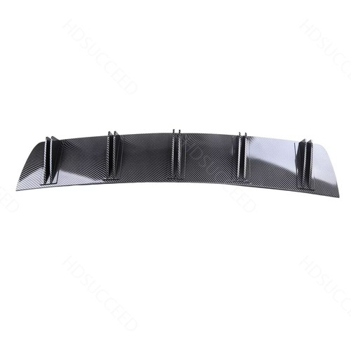 Fit E90 E92 F30 F10 G30 Carbon Rear Bumper Diffuser 5 Fins Spoiler Lip Splitter - Picture 8 of 13