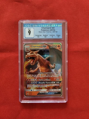 Pokemon: Charizard GX #SM195 Detective Pikachu Promo HOLO 2019 - CGC 9 Mint