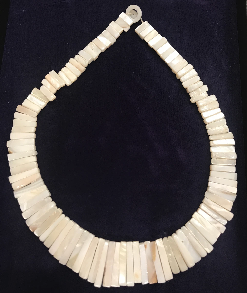 White cheap seashell necklace