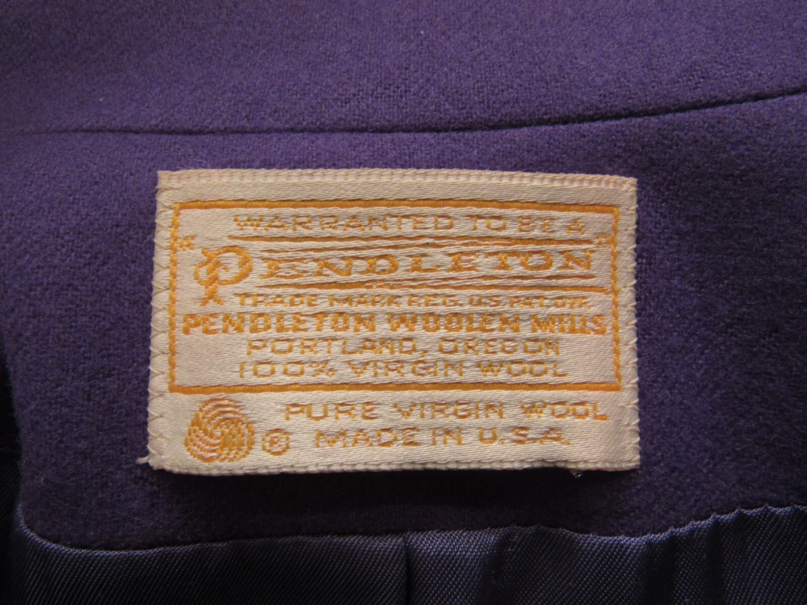 Pendleton Vintage 100% Wool Lined Single Button B… - image 4