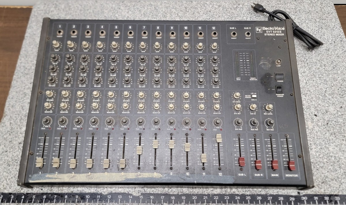 Electro-Voice EVT 5212 II, Tapco Stereo Mixer 95-130VAC 50/60Hz