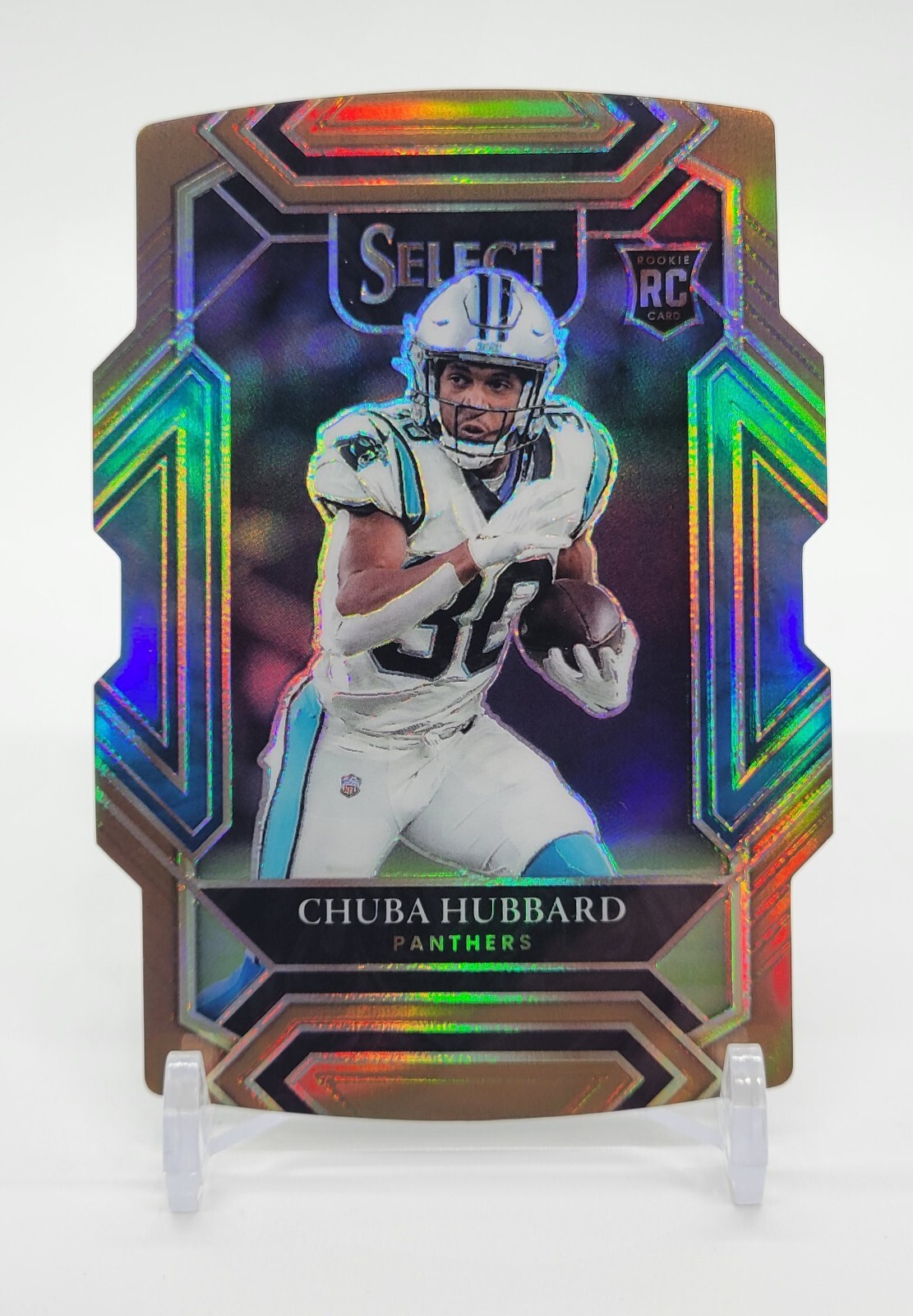 2021 Select Prizm Copper Die Cut RC #276 Chuba Hubbard /199